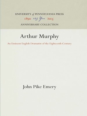 cover image of Arthur Murphy